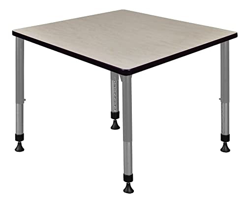 Romig Kee 36" Height Adjustable Classroom Activity Table Maple Grey