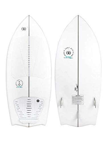 Ronix Flyweight Bat Tail Wakesurf Board 4'5 Alpine White/Azure
