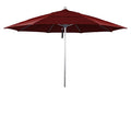 California Umbrella 11' Venture Series Contract Grade Patio Umbrella Pulley Open Jockey Red