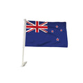 BANNER BUZZ MAKE IT VISIBLE New Zealand Car Flag Window Clip 18” X 12” Double Side Printing White Pack of 100