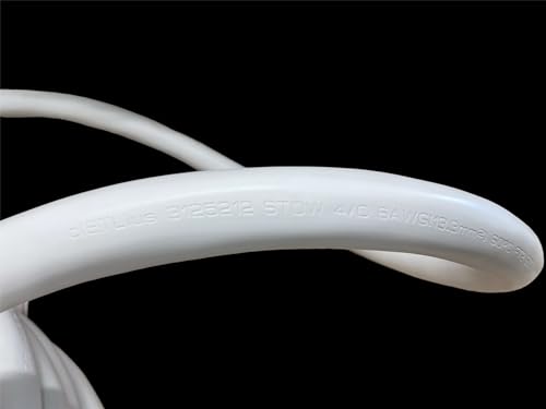 Amp Up 125/250 Volt 50 Amp Marine Shore Power Boat Cord 50' White