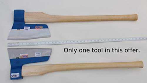 Wisemen Trading Muller Big and Long Broad Axe Ash Handle Right Bevel Natural Forged