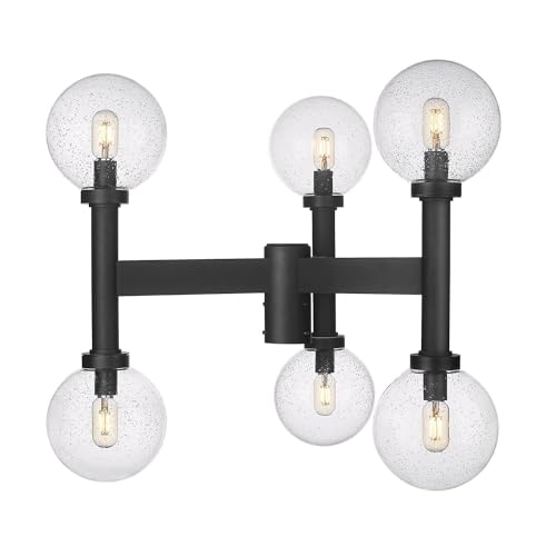 Z-Lite Laurent Outdoor Post Light 6-Light 360 Watts Black