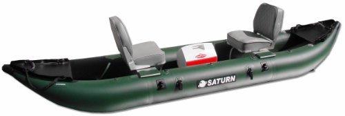 SATURN Pro-Angler Fishing Inflatable Kayak FK396 Green