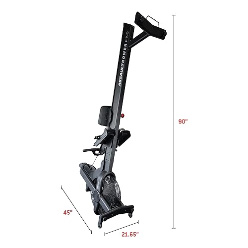 Assault Fitness AssaultRower Pro - Rower Workout Machine Black