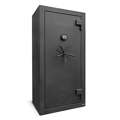 Stealth UL28 Gun Safe 28 Long Gun Capacity with Handgun Storage, 1 Hour Fire Protection, UL RSC Rating Black