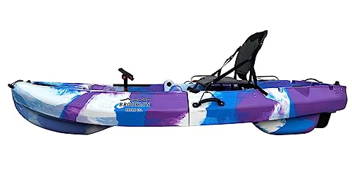 BKC FPK 8-Foot Single Foldable Kayak w/Pedal Drive, Paddle & Seat Included by BKC