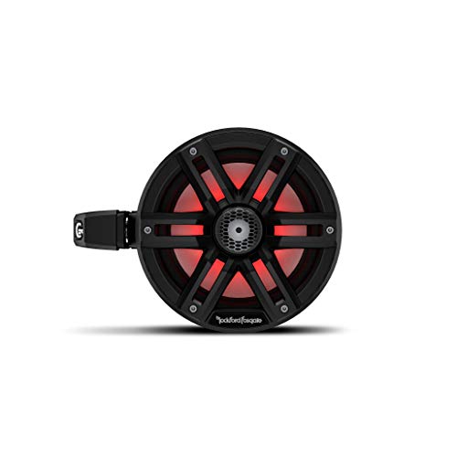 Rockford Fosgate M2WL-65MB Marine 6.5" Multicolor LED Can Speakers Black (Pair)