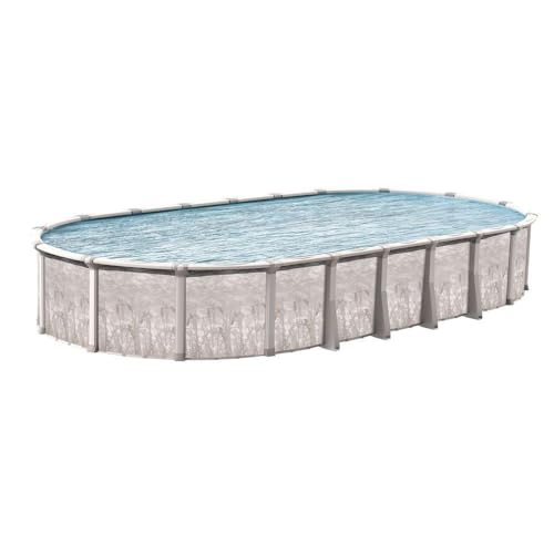 In The Swim Oval Above Ground Swimming Pool Marina Package Multi-Colored