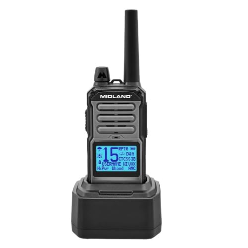 Midland GXT67 Pro GMRS Two Way Radio 6 Pack Bundle Silver