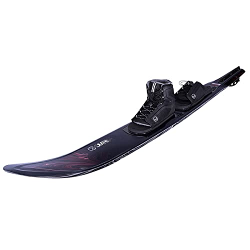 HO Carbon Omni Wide Slalom Waterski 69 Double Stance Bindings (10-15)