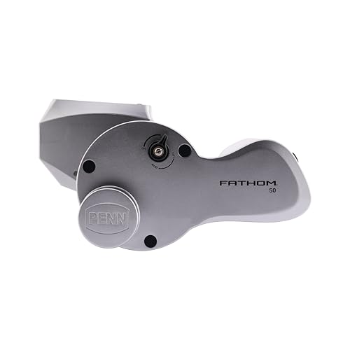 PENN Fathom Electric Fishing Reel Kit with Battery and Charger Silver/Black