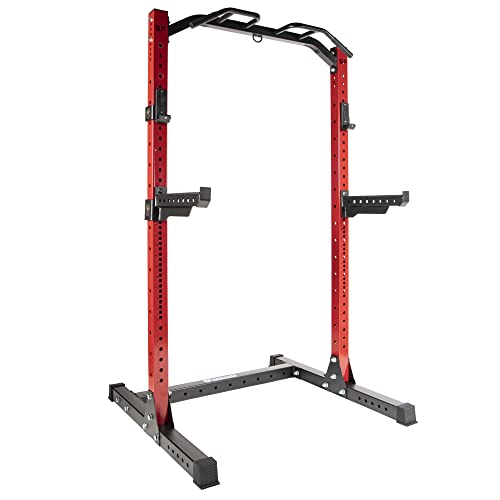 Signature Fitness Power Rack Squat Stand Red