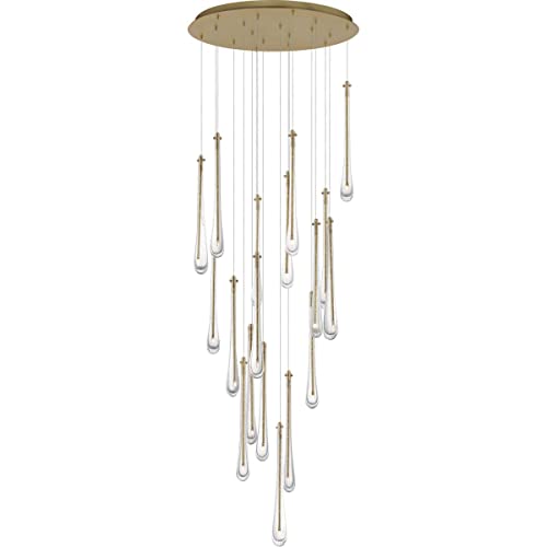 ET2 Stillo 27W 18 LED Pendant Light 18" Tall 25.5" Wide Gold