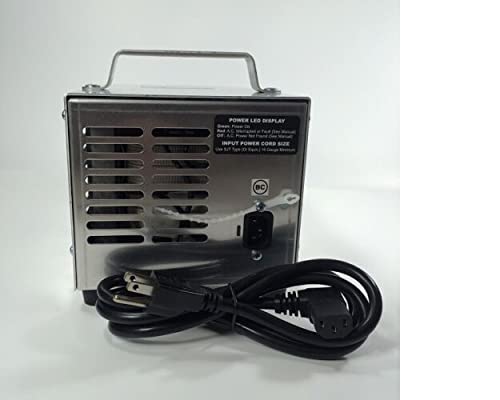 Revenge Golf Cart Parts & Accessories 48volt 17amp Golf Cart Battery Charger with EZ-Go RXV Connector Silver