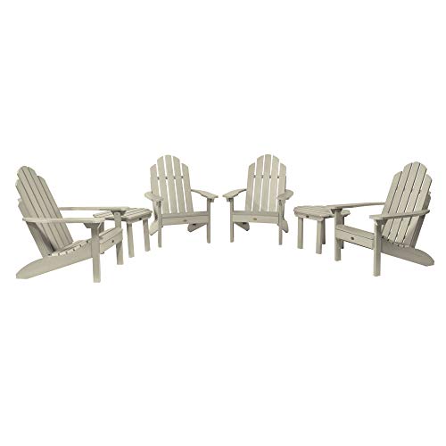 Highwood Adirondack Collection Westport 6pc Set with Side Tables Whitewash