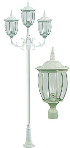 DABMAR LIGHTING INC Victoria 3-Light Post Fixture GM3015-W
