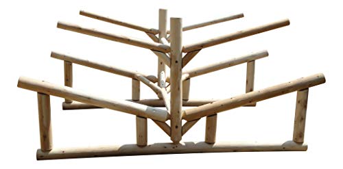 Log Kayak Rack 2-Place Rowboat + 2 Canoe/Kayak Rack Canyon Brown