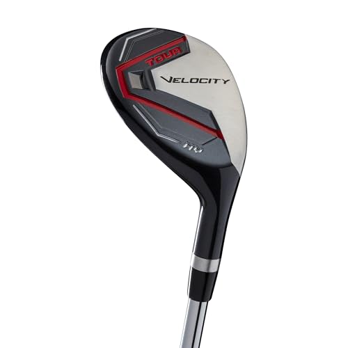 Wilson Tour Velocity Complete Golf Set with Stand Bag - Men's Right Hand, Regular Flex Black/Red