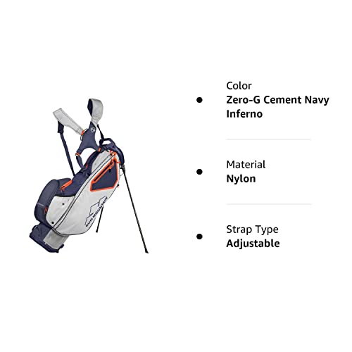 Sun Mountain 2022 3.5 Ls Zero-G Stand Bag Grey/Navy Zero-G Cement Navy Inferno