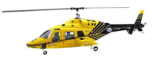 NOBRIM RC Helicopter 800 Size Bell222 Fuselage V2 Kit Black Yellow