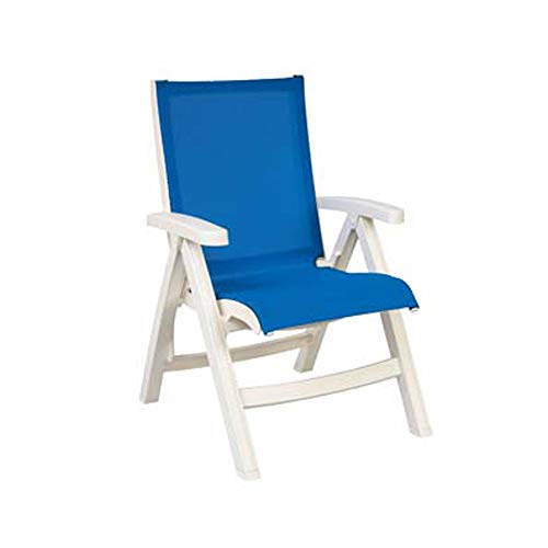 GROSFILLEX INC Jamaica Beach Midback Sling Chair 2/pk Blue/White