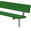 BSN Permanent Bench with Back Dark Green