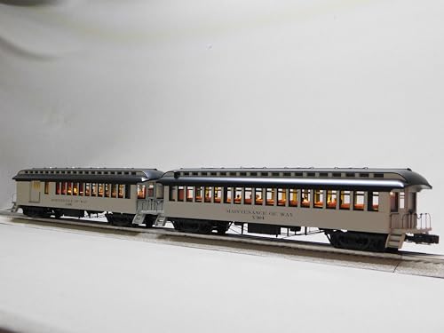 Lionel MOW Wood Combine Coach 2 Pack O Gauge Tan
