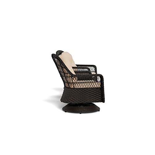 Tortuga Outdoor Biloxi 3 Piece Resin Wicker Bistro Set Expresso-Dark