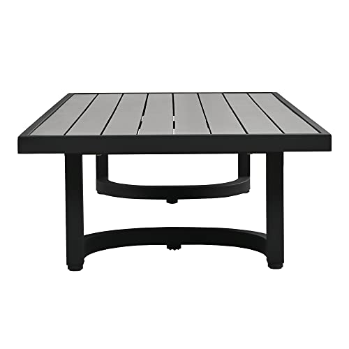 Miscoos Outdoor Patio Furniture Sofa Set 4-Piece Style 1 White
