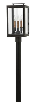 Hinkley Sutcliffe Collection Three Light 4W LED Outdoor Post Top/Pier Mount Oil Rubbed Bronze