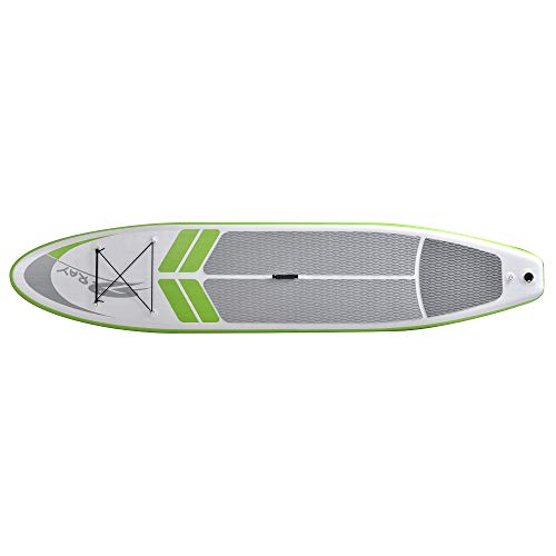 Blue Wave Sports Manta Ray Inflatable Paddleboard 12-Foot Green/White