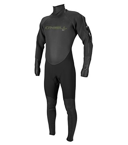 O'Neill Wetsuits Men's Fluid 3mm Neoprene Drysuit Black/Graphite