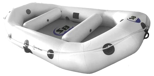 Inflatable Sport Boats 12ft White Water River Raft - 1.2mm Reinforced PVC, White