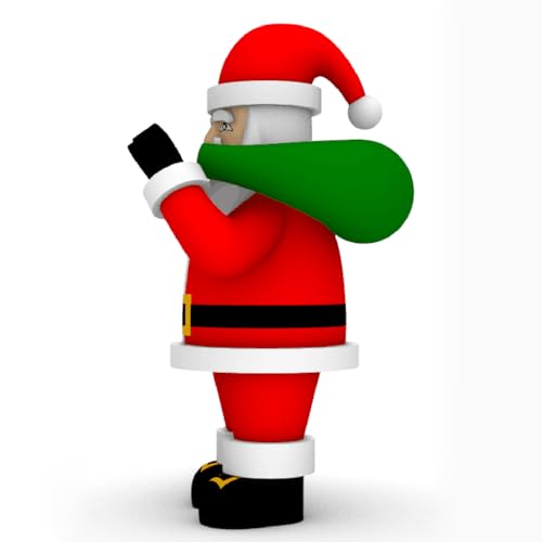YBZCHLM Giant Christmas Inflatable Santa Claus with Gift Bag and LED Lights Red Model 1 33ft
