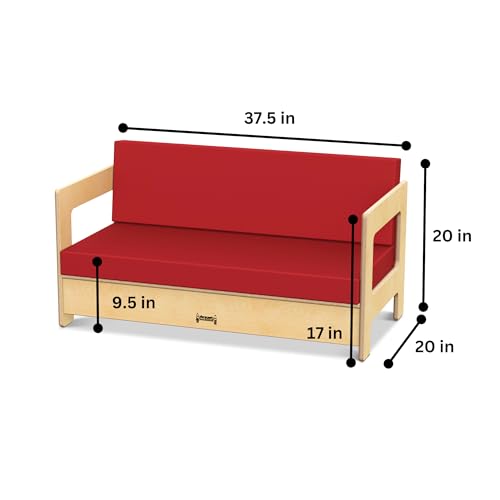 Jonti-Craft Couch Corner Red