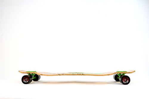 Inspiration Longboards Bamboo Composite "KARMA" Complete with Paris Trucks and Divine Wheels Black and Teal