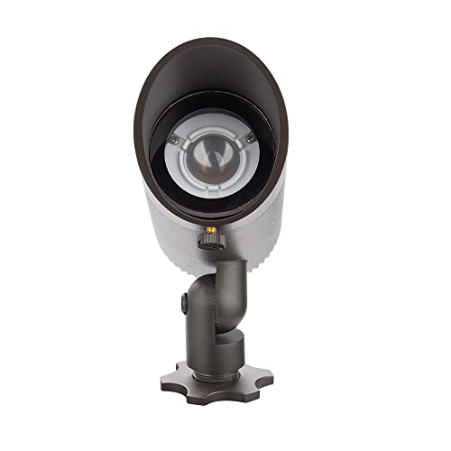 WAC Lighting LED 12V Basic Accent Light 6W Adjustable Beam Angle 3000K Black (Pack of 12)