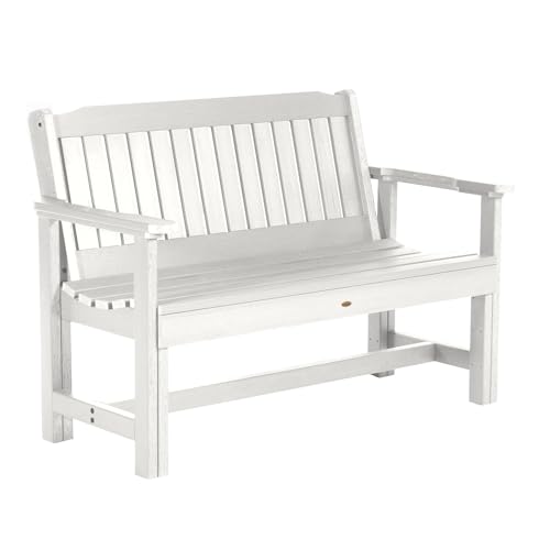 Sequoia Professional Commercial Grade Exeter 4 Foot Garden Bench White