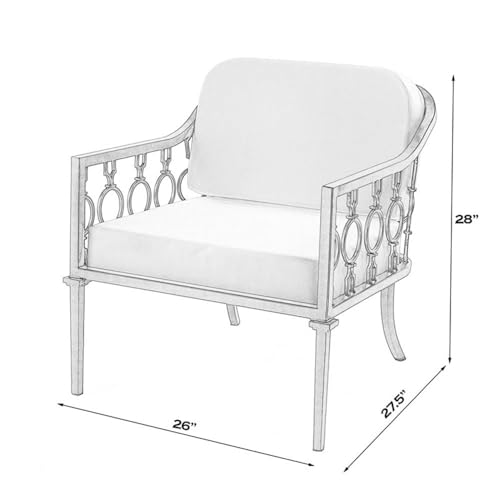 Home Square Iron Upholstered Outdoor Lounge Chair Set of 2 Black