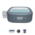Bestway Coleman Hawaii AirJet Large Square Inflatable Hot Tub Gray
