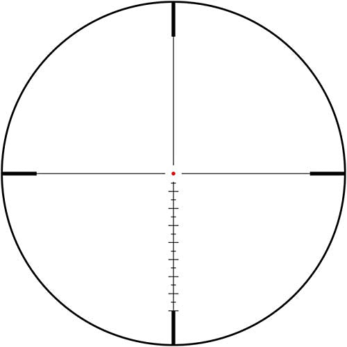 GPO German Precision Optics Spectra 6X Riflescope 1.5-9x44i 30mm Tube G4i Drop Reticle Black