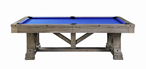 Playcraft Cross Creek 8' Slate Pool Table Pewter