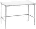 Channel Manufacturing CT360 30"x60" Poly Top Stainless Steel Work Table White