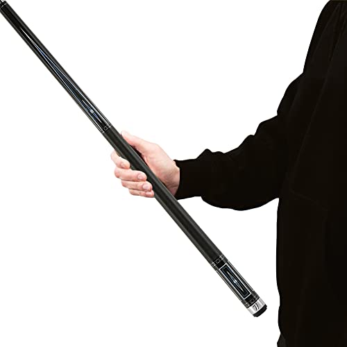 KATANA KAT16 Pool Cue Black with Blue & Grey Inlays 18oz