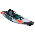 GLOBALWAY 9.7FT Sit-On-Top Fishing Kayak with Paddle & Rod Holders Gray + Green