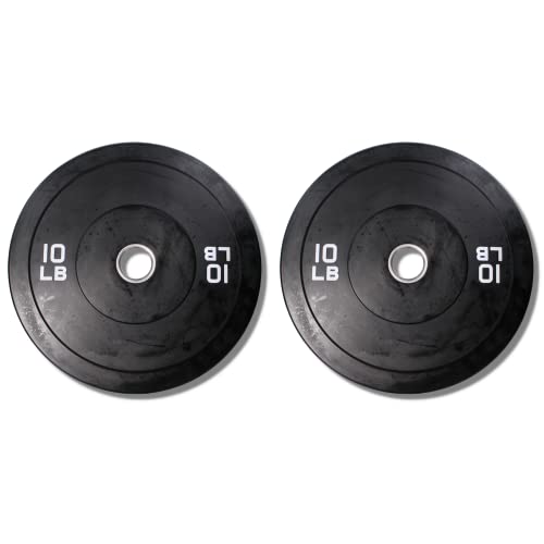 Ader Solid Black Rubber Bumper Olympic Plates Set 370LB Set