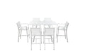 Pangea Home 7 Piece Sunset Bar Set White