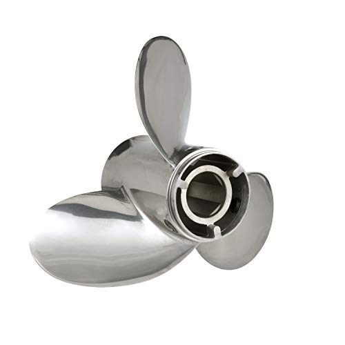 Quicksilver Thunderbolt Propeller High Polished Stainless Finish 15.3" dia x 19 pitch Left Hand