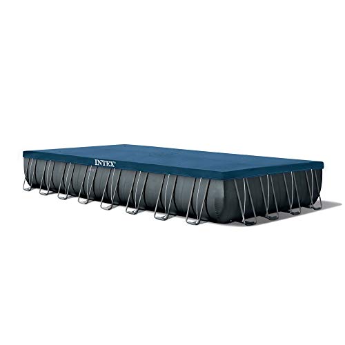 Intex Ultra XTR Rectangular Swimming Pool Set Bundle with Pump and Pool Care Chemicals